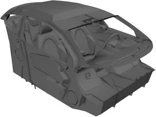 Interior Alfa Romeo MiTo (2009) 3D Model preview