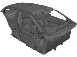 Interior Honda Civic Mugen (2004) 3D Model preview