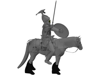 Celtic Noble Cavalry 3D Model preview