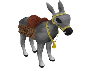 Donkey 3D Model preview