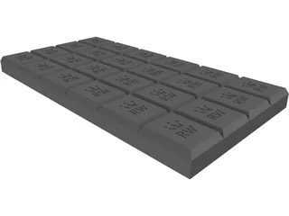 Chocolat 3D Model preview