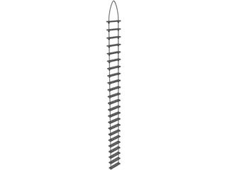 Rope Ladder 3D Model preview