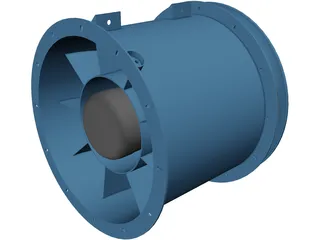 Industrial Fan 3D Model preview