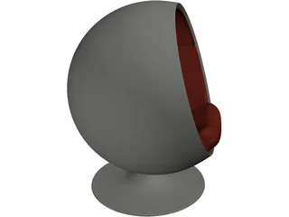 Ball Chair 3D Model preview