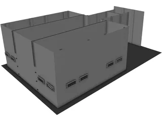 Police Holding Cell 3D Model preview
