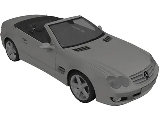 Mercedes-Benz SL500 (2009) 3D Model preview