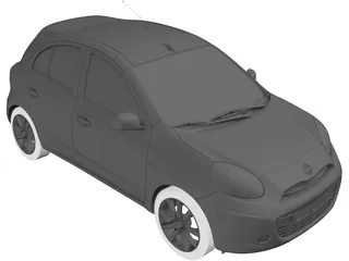 Nissan Micra (2010) 3D Model preview