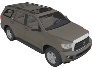 Toyota Sequoia (2010) 3D Model preview
