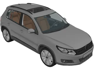 Volkswagen Tiguan (2010) 3D Model preview