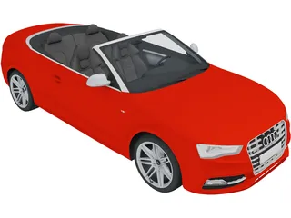Audi S5 Convertible (2010) 3D Model preview