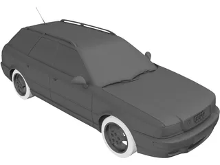 Audi 80 Avant RS2 (1994) 3D Model preview