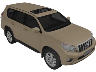 Toyota Land Cruiser Prado 150 (2010) 3D Model preview
