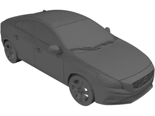 Volvo S60 R-Design (2010) 3D Model preview