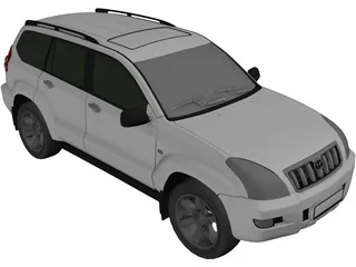 Toyota Land Cruiser Prado 120 (2010) 3D Model preview