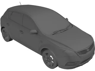 Kia Ceed (2010) 3D Model preview
