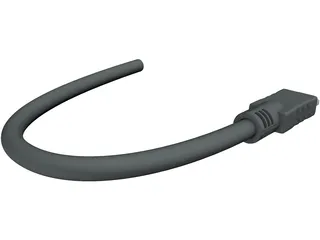 HDMI Plug 3D Model preview