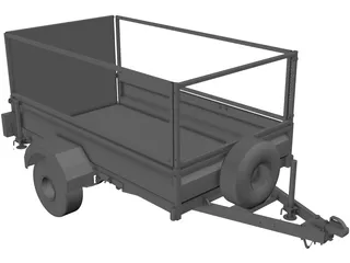 Trailer 3D Model preview