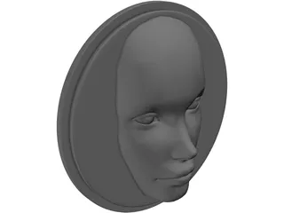 Face Disk 3D Model preview