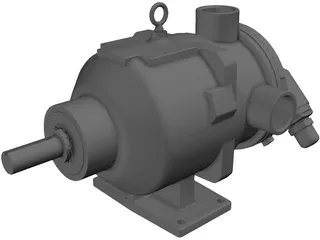 Viking Hydraulic Motor 3D Model preview