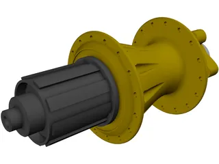 MTB Rear Freehub 3D Model preview