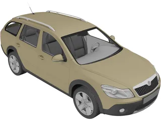 Skoda Octavia Scout 3D Model preview