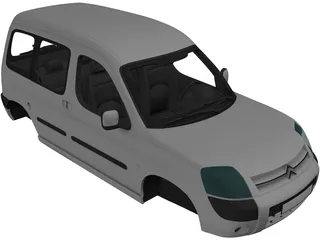 Citroen Berlingo Body 3D Model preview