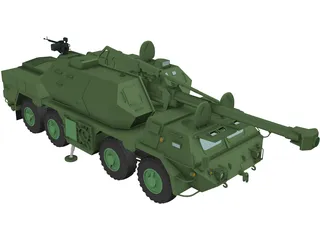 ShKH vz.2000 Dana 155mm 3D Model preview