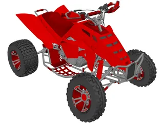 Quad Bike 3D Model preview