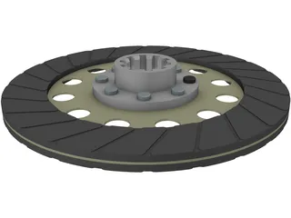 Clutch Friction Disc 3D Model preview