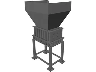 Shrijala Twin Shaft Shreeder 3D Model preview