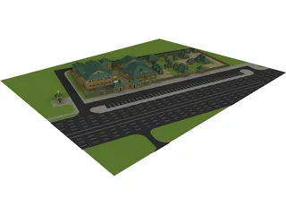 Pilgrimage Complex with Chapel 3D Model preview