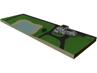 Recreational Complex 3D Model preview