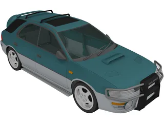 Subaru Impreza Wagon (1997) 3D Model preview