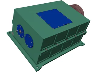 Gear Box 3D Model preview
