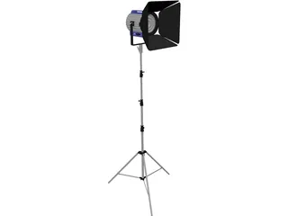 Studio Light with Stand 3D Model preview