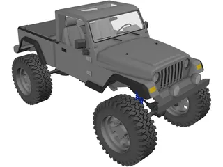 Jeep Brute Pickup (2011) 3D Model preview
