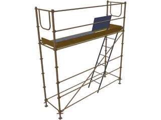 Tubular Scaffolding 3D Model preview