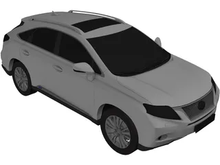 Lexus RX450h (2011) 3D Model preview