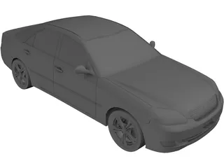 Toyota Mark II (2001) 3D Model preview