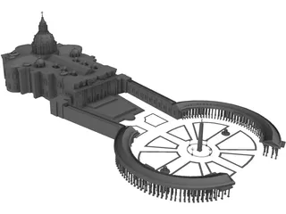 Vatican Cathedral 3D Model preview
