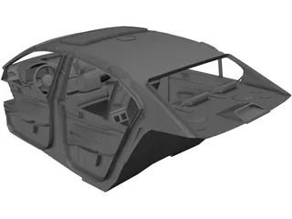 Interior Subaru Legacy (2010) 3D Model preview