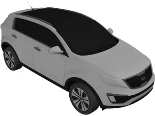 Kia Sportage (2010) 3D Model preview