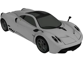 Pagani Huayra 3D Model preview