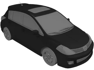 Nissan Tiida (2010) 3D Model preview