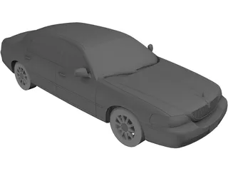 Lincoln Town Car 3D Model preview