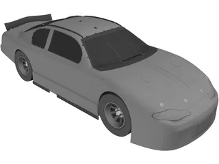 NASCAR Stock Car 3D Model preview