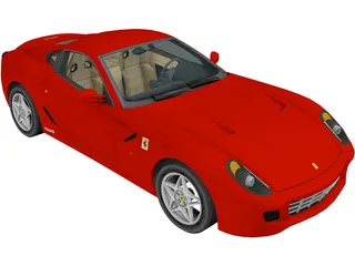 Ferrari 599 GTB Fiorano 3D Model preview