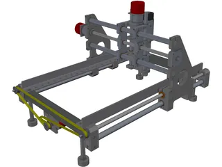 CNC Router Machine 3D Model preview