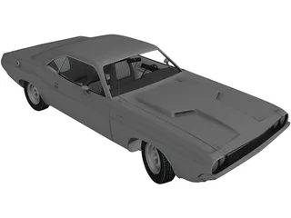 Dodge Challenger RT (1970) 3D Model preview