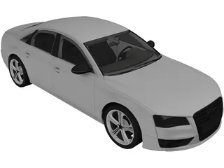 Audi S8 (2012) 3D Model preview